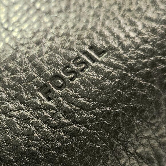 FOSSIL Black Pebble Leather Maya Flap Purse - Picture 14 of 14